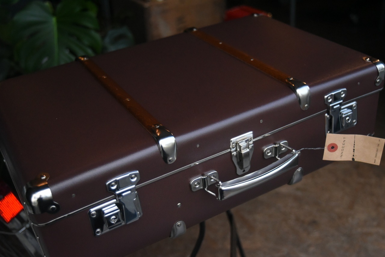 5657 55cm　L ダークブラウン 「KAZETO社」　トランクケース 90年以上の歴史を誇るチェコの伝統的トランクメーカー　