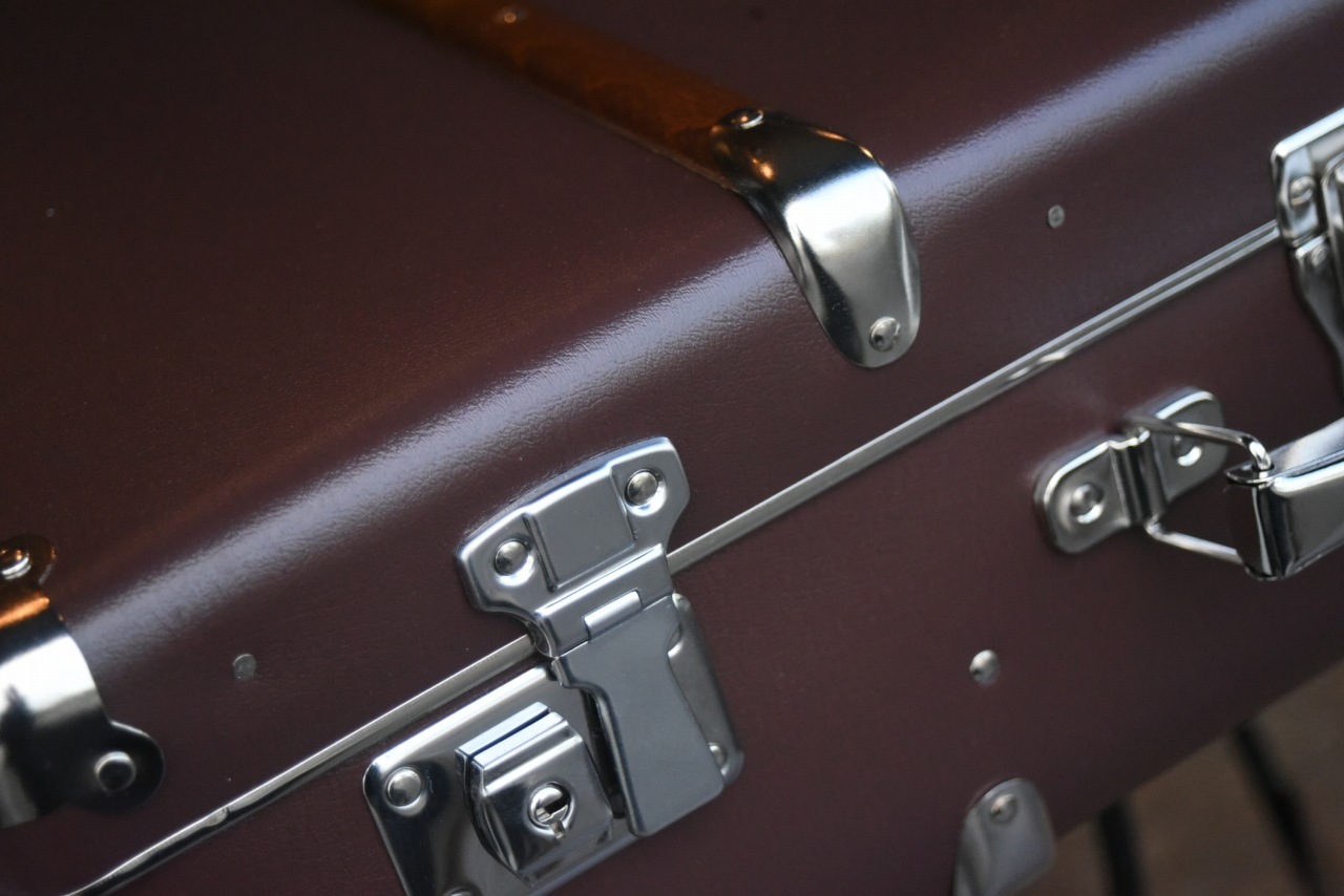 5657 55cm　L ダークブラウン 「KAZETO社」　トランクケース 90年以上の歴史を誇るチェコの伝統的トランクメーカー　
