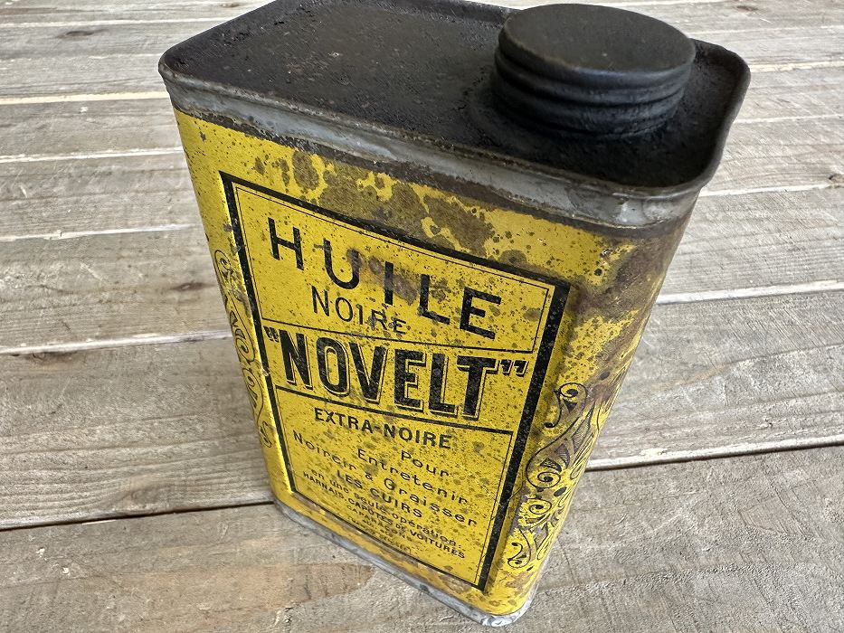 108127 ヴィンテージ オイル缶  HUILE NOIRE 