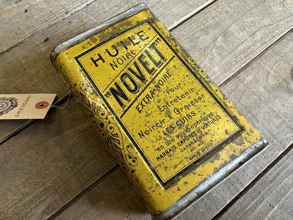 108127 ヴィンテージ オイル缶  HUILE NOIRE 