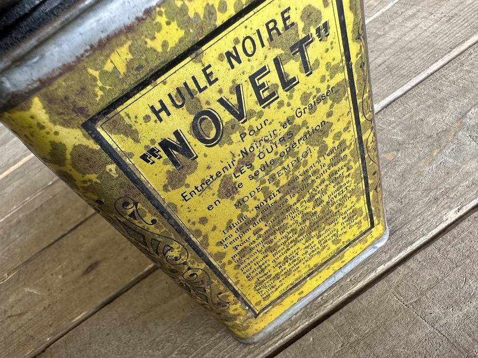 108127 ヴィンテージ オイル缶  HUILE NOIRE 