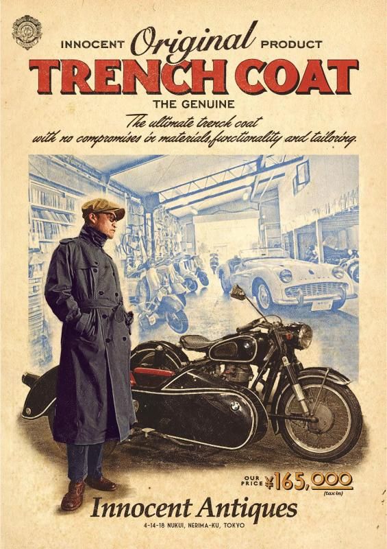 ORIGINAL PRODUCT 「TRENCH CORT」 トレンチコート COLOR：NAVY