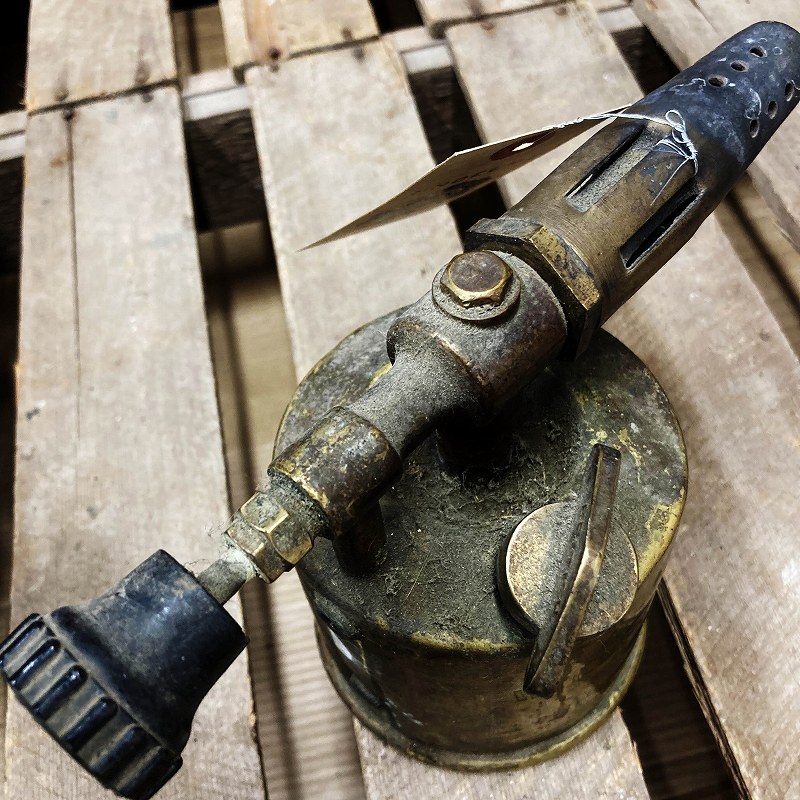 106082 「BURMOS」No.1 MADE IN BRITISH ブラス トーチ バーナー ブロートーチ コンロ キャンプ 真鍮