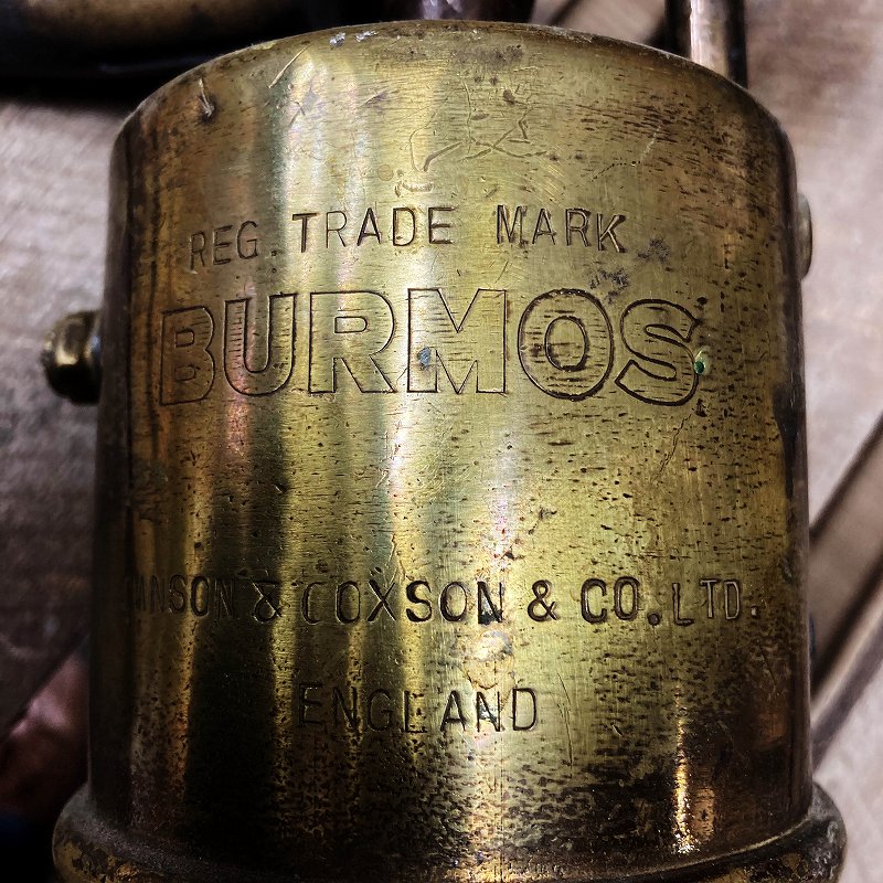 106082 「BURMOS」No.1 MADE IN BRITISH ブラス トーチ バーナー ブロートーチ コンロ キャンプ 真鍮