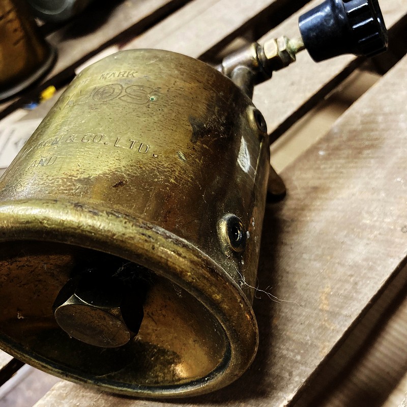106082 「BURMOS」No.1 MADE IN BRITISH ブラス トーチ バーナー ブロートーチ コンロ キャンプ 真鍮