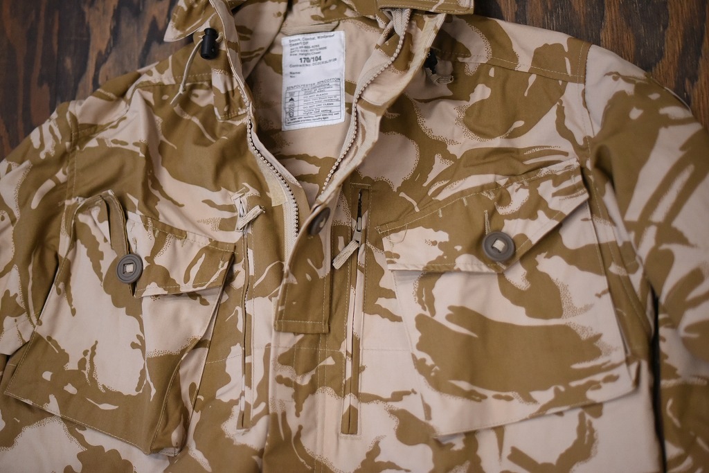 106579 170/104 英国軍 実物 新品 WINDPROOF コンバット スモック デザートDPM カモ