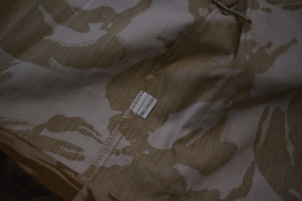 106579 170/104 英国軍 実物 新品 WINDPROOF コンバット スモック デザートDPM カモ