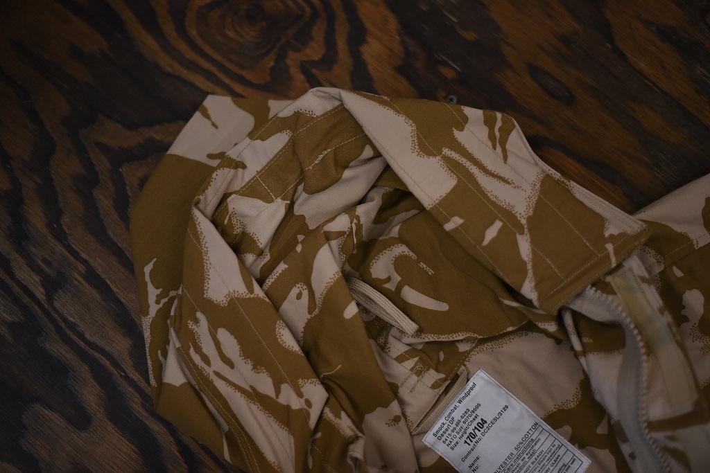 106579 170/104 英国軍 実物 新品 WINDPROOF コンバット スモック デザートDPM カモ