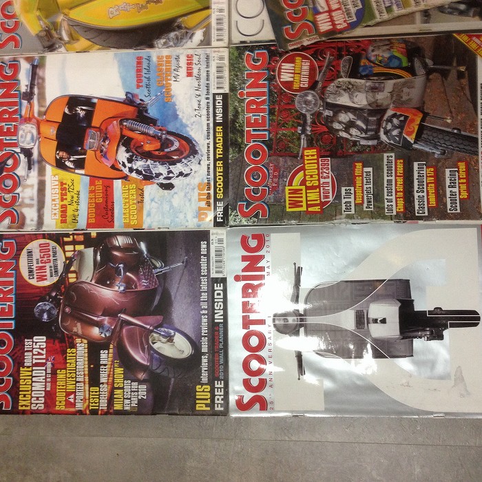 B4862 2010 「SCOOTERING」12冊セット ベスパ ランブレッタ 英国 旧車雑誌