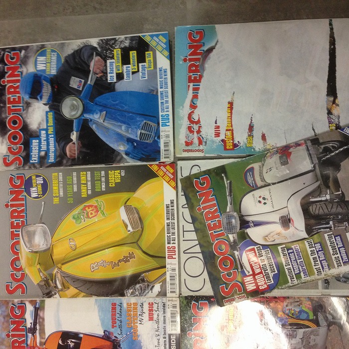 B4862 2010 「SCOOTERING」12冊セット ベスパ ランブレッタ 英国 旧車雑誌