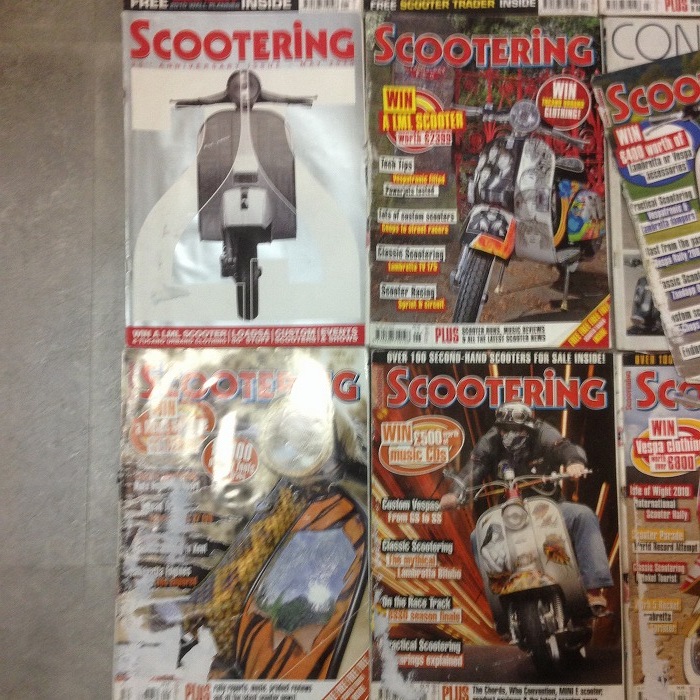 B4862 2010 「SCOOTERING」12冊セット ベスパ ランブレッタ 英国 旧車雑誌