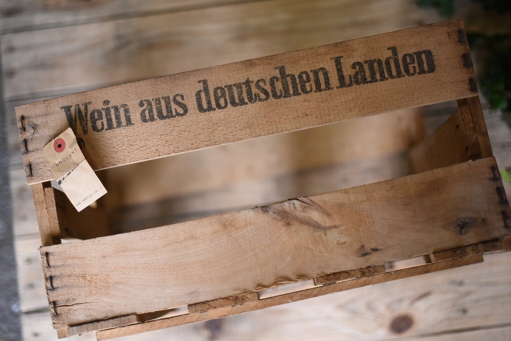 1280 UK ヴィンテージ ワインボックス 「Wein aus deutschen Landen」 ウッドボックス ドイツ製 MADE IN GERMANY