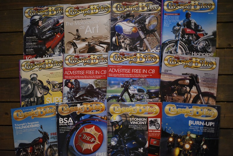 B0872 「Classic Bike」 クラシックバイク 12冊セット ヴィンテージ モーターサイクル誌 古本 雑誌