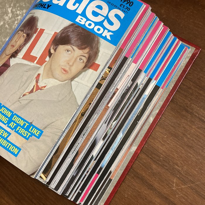 B3878　1990 1991　バインダー15冊セット　「The Beatles Book」 ビートルズ　英国本