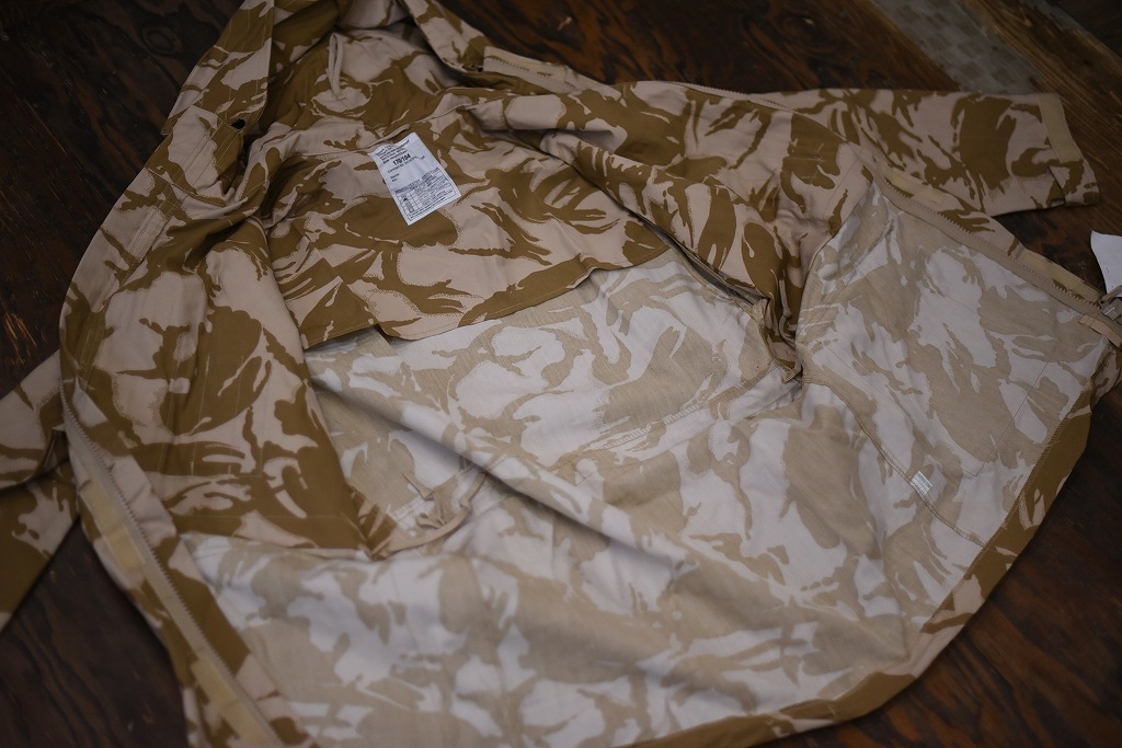 106578 170/104 英国軍　実物 新品 WINDPROOF コンバット スモック デザートDPM　カモ