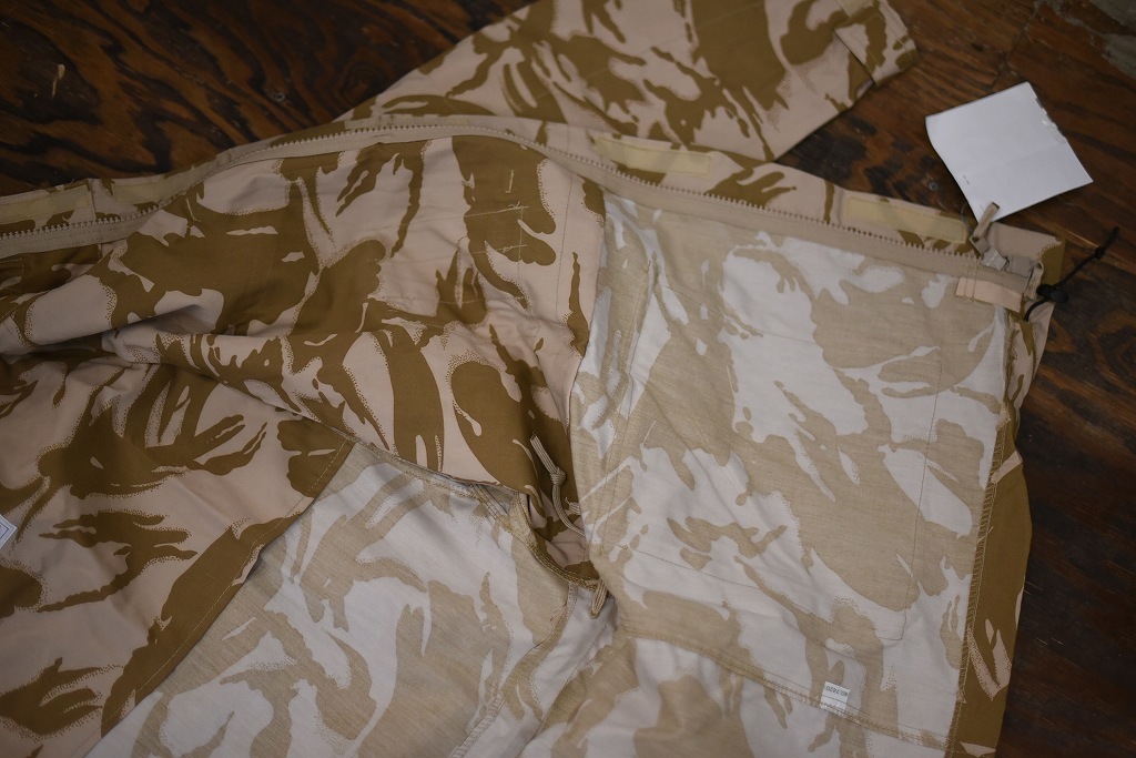 106578 170/104 英国軍　実物 新品 WINDPROOF コンバット スモック デザートDPM　カモ