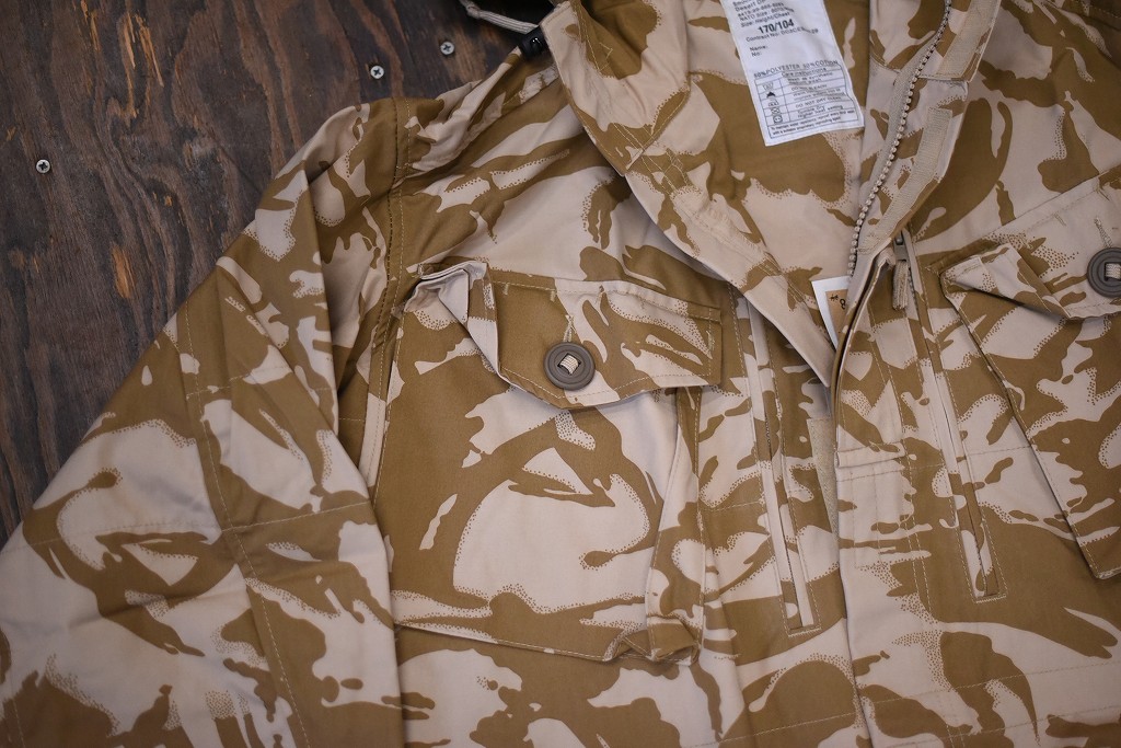 106578 170/104 英国軍　実物 新品 WINDPROOF コンバット スモック デザートDPM　カモ