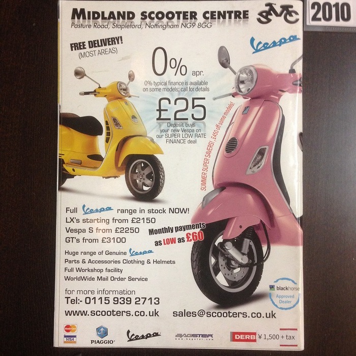 B4867　2010 「SCOOTERING」 ベスパ ランブレッタ  英国 旧車雑誌