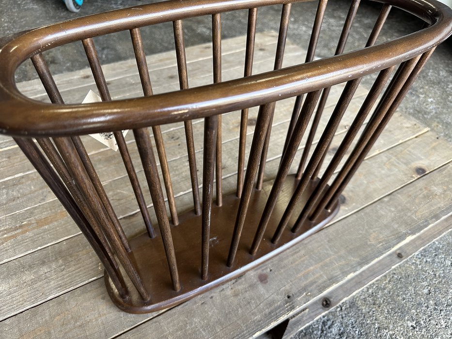 108121 ヴィンテージ 木製 ウッド ブックスタンド