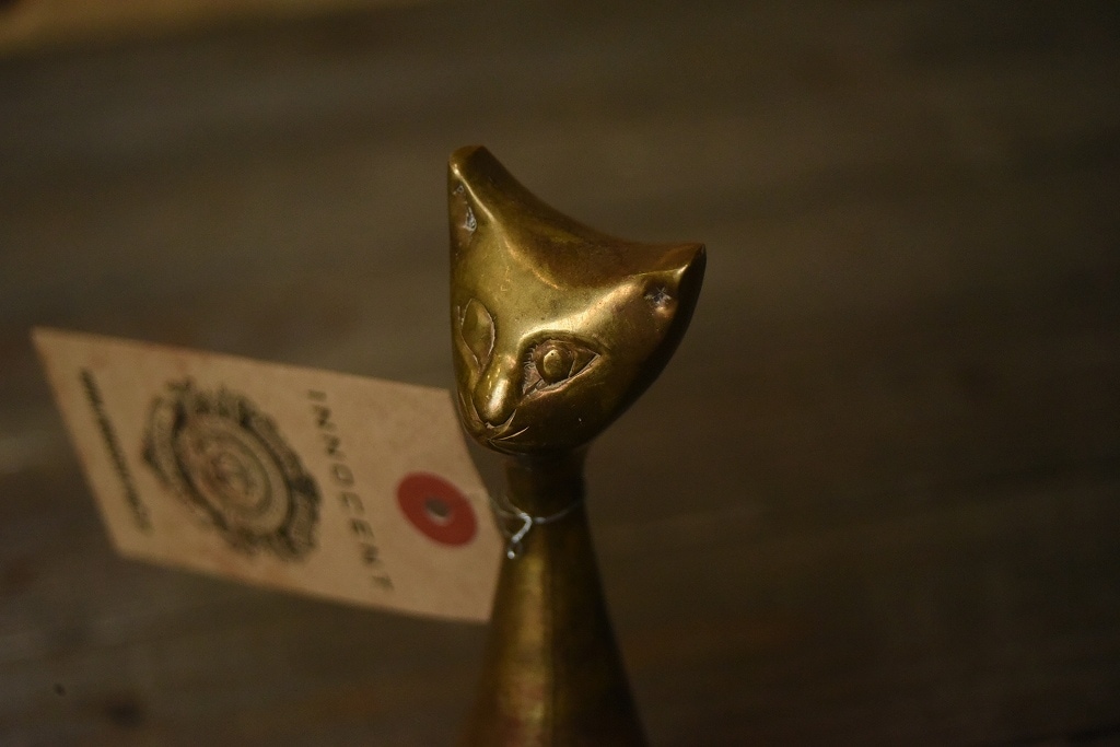 104466 ヴィンテージ 猫 真鍮製 ブラス 英国 MADE IN ENGLAND | すべて