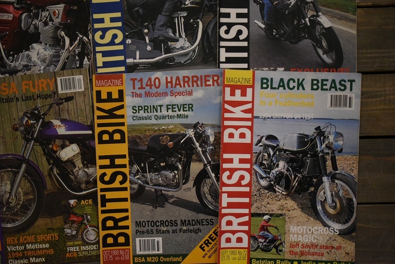 B0873 「BRITISH BIKE」 ブリティッシュバイク　12冊セット　ヴィンテージ　モーターサイクル誌　古本　雑誌