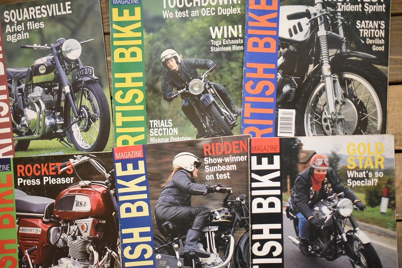 B0873 「BRITISH BIKE」 ブリティッシュバイク　12冊セット　ヴィンテージ　モーターサイクル誌　古本　雑誌