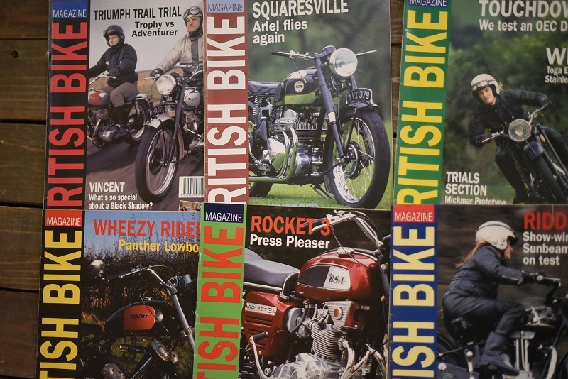 B0873 「BRITISH BIKE」 ブリティッシュバイク　12冊セット　ヴィンテージ　モーターサイクル誌　古本　雑誌