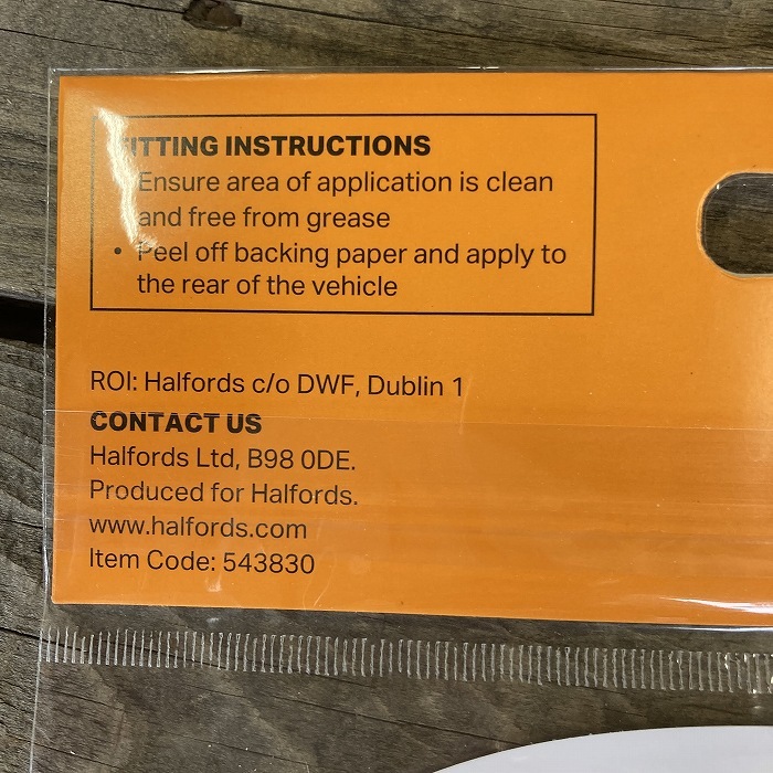 106306 英国 「Halfords」 ハルフォーズ Adhesive UK Sticker UKステッカー ガレージグッズ