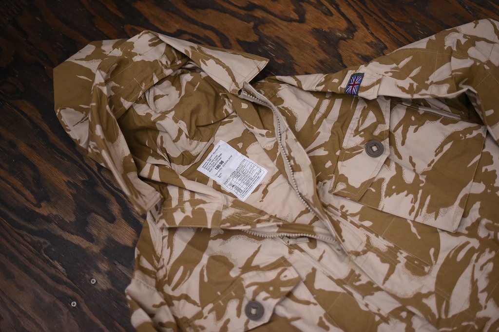 106580 180/96 英国軍　実物 新品 WINDPROOF コンバット スモック デザートDPM　カモ