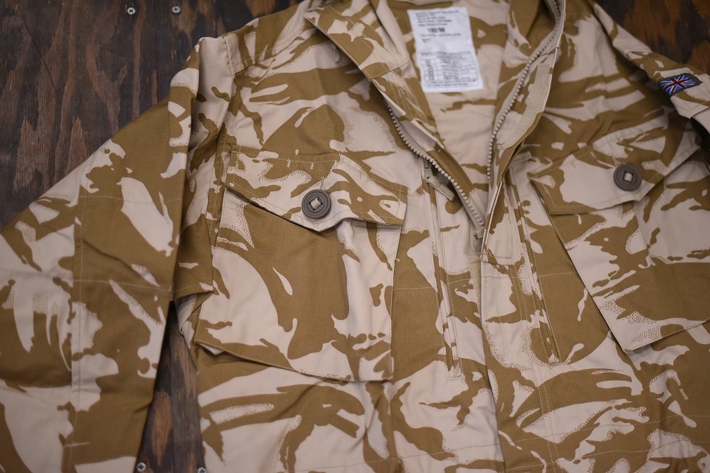106580 180/96 英国軍　実物 新品 WINDPROOF コンバット スモック デザートDPM　カモ