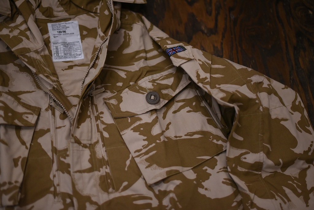 106580 180/96 英国軍　実物 新品 WINDPROOF コンバット スモック デザートDPM　カモ