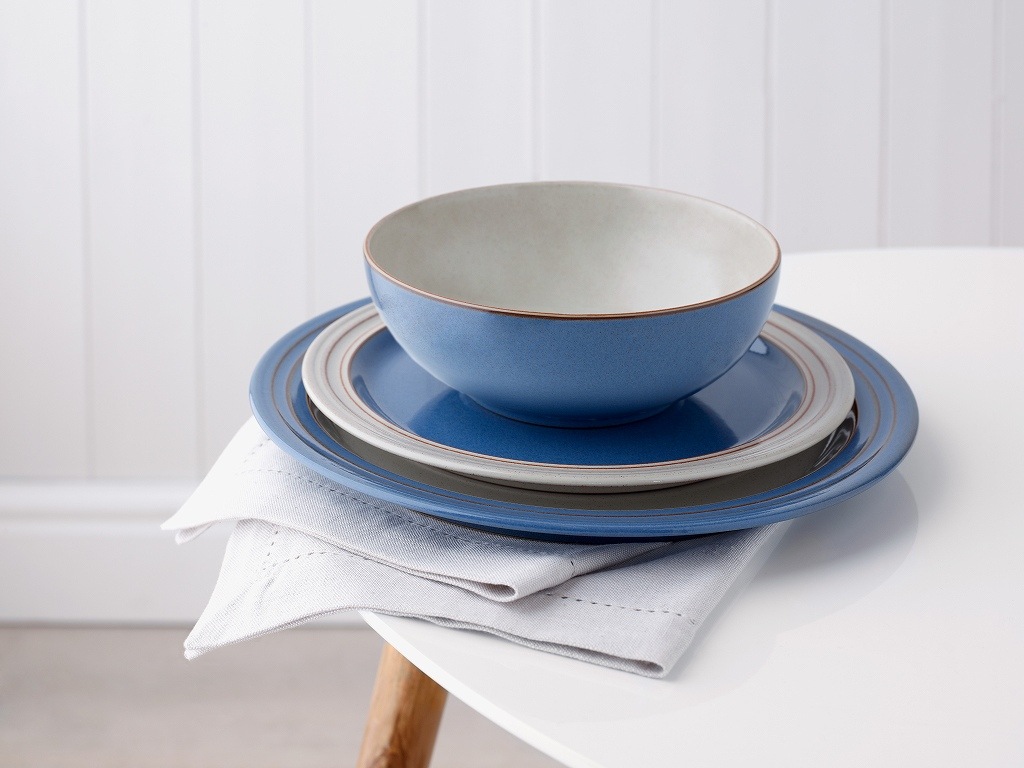 Z0057-ED9112 英国製 「Denby」 デンビー ヘリテージファウンテン ライスボウル