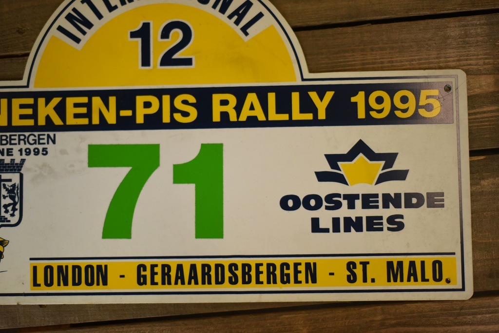 103736 ラリープレート ヴィンテージカークラブ ナンバー 記念プレート