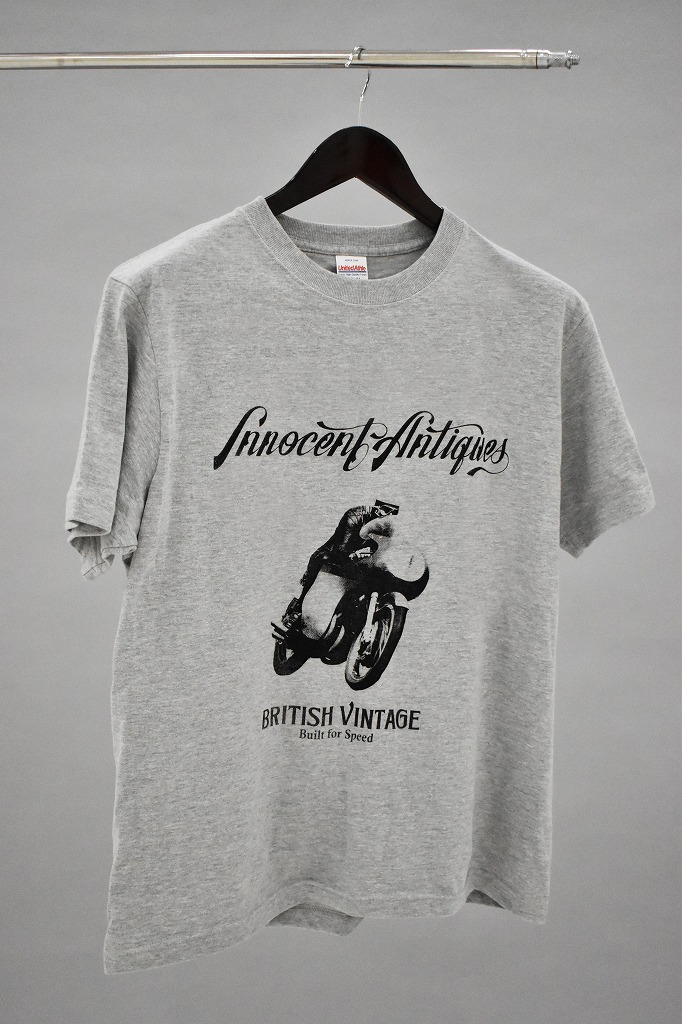 INNOCENT オリジナルＴシャツ！ 「RACER」 GRAY x BLACK