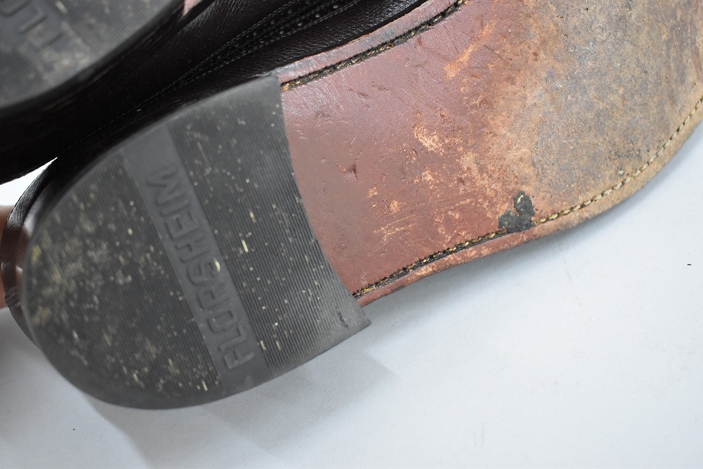109820 「FLORSHEIM」レザーシューズ  外羽根 WING TIP SIZE 10D