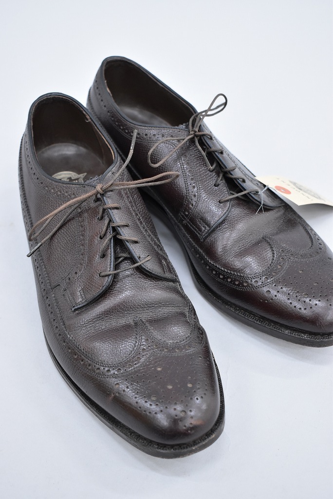 109820 「FLORSHEIM」レザーシューズ  外羽根 WING TIP SIZE 10D