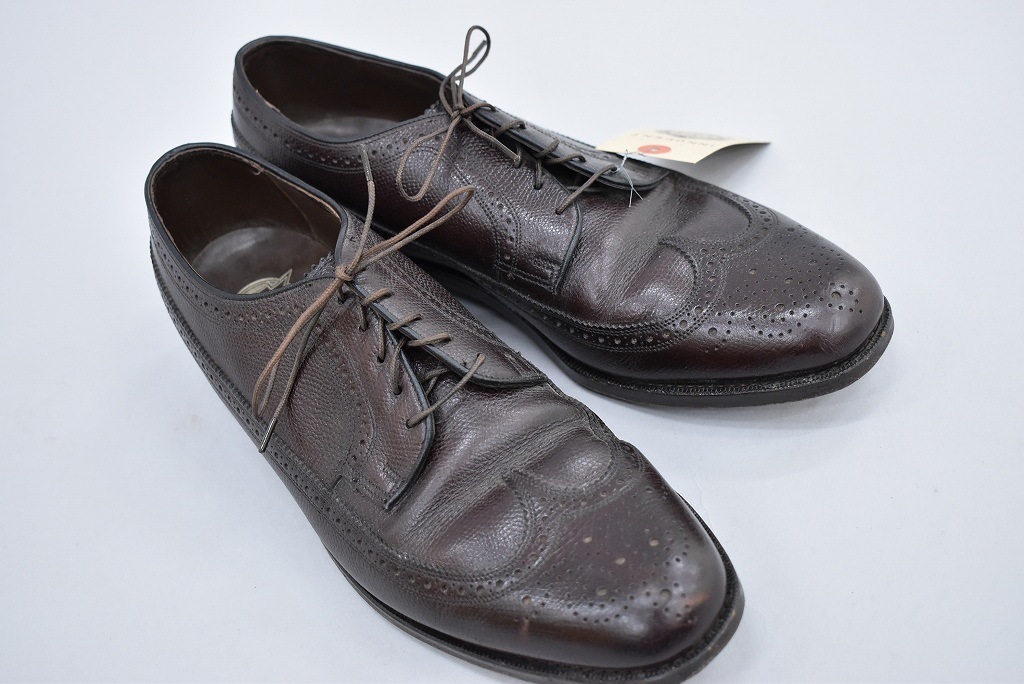 109820 「FLORSHEIM」レザーシューズ  外羽根 WING TIP SIZE 10D