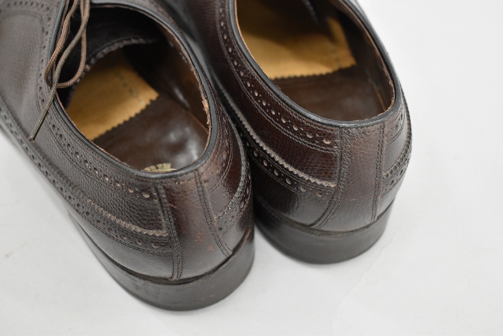 109820 「FLORSHEIM」レザーシューズ  外羽根 WING TIP SIZE 10D