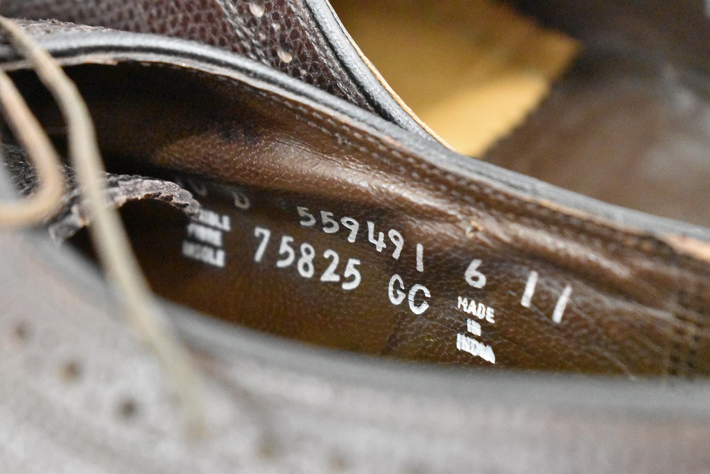 109820 「FLORSHEIM」レザーシューズ  外羽根 WING TIP SIZE 10D