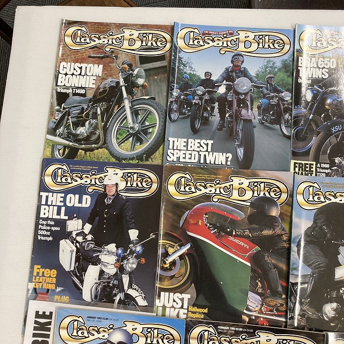 B4367　1993　12冊セット 「CLASSIC BIKE」 クラシックバイク 英国 旧車雑誌