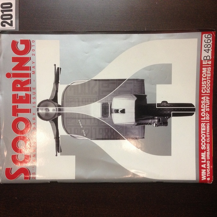 B4866 2010 「SCOOTERING」 ベスパ ランブレッタ 英国 旧車雑誌