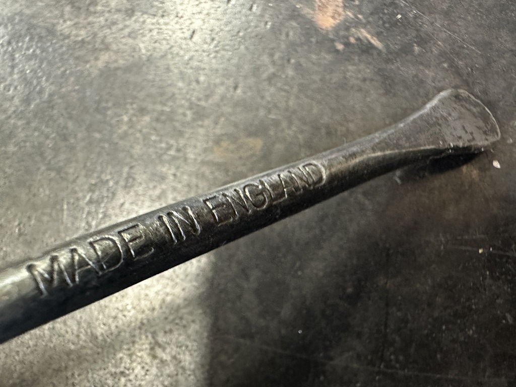 108011 ヴィンテージ　タイヤ外し　工具　英国 MADE IN ENGLAND