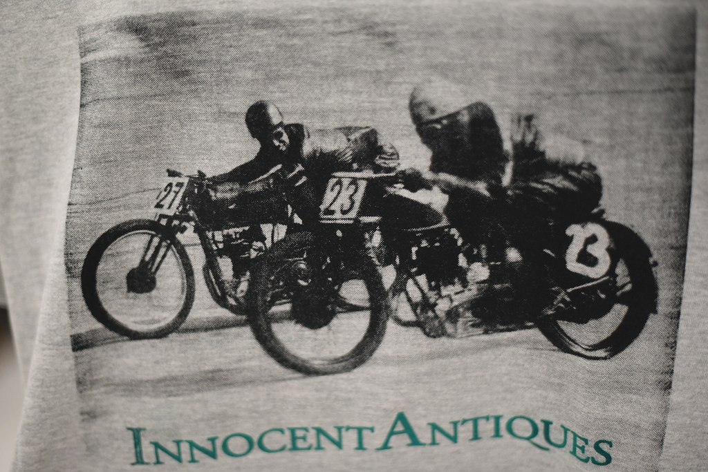 INNOCENT Original Products 「RACER」 GRAY　Font:GREEN