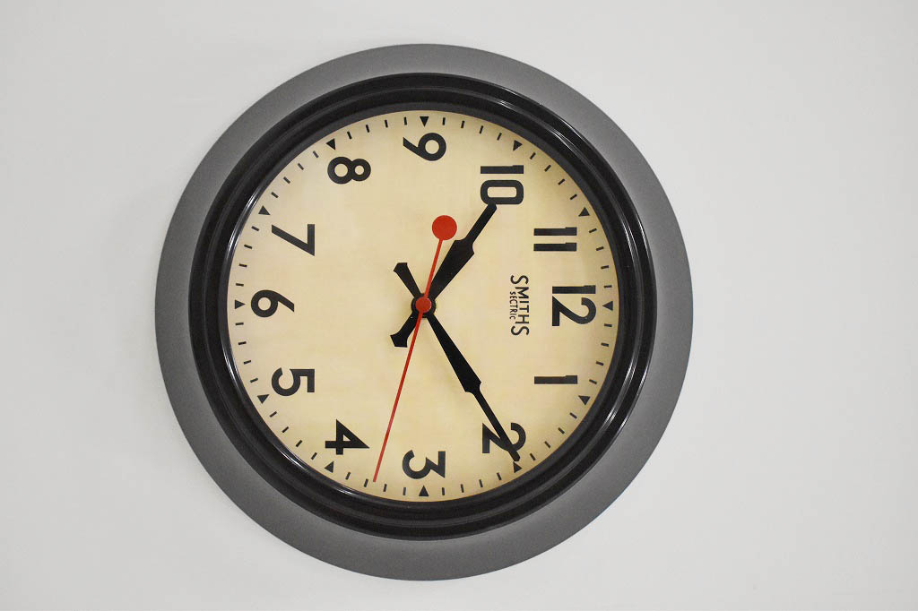 SMITHS CLOCK スミスクロック 復刻版　ブラウン　ウォールクロック　壁掛け時計　