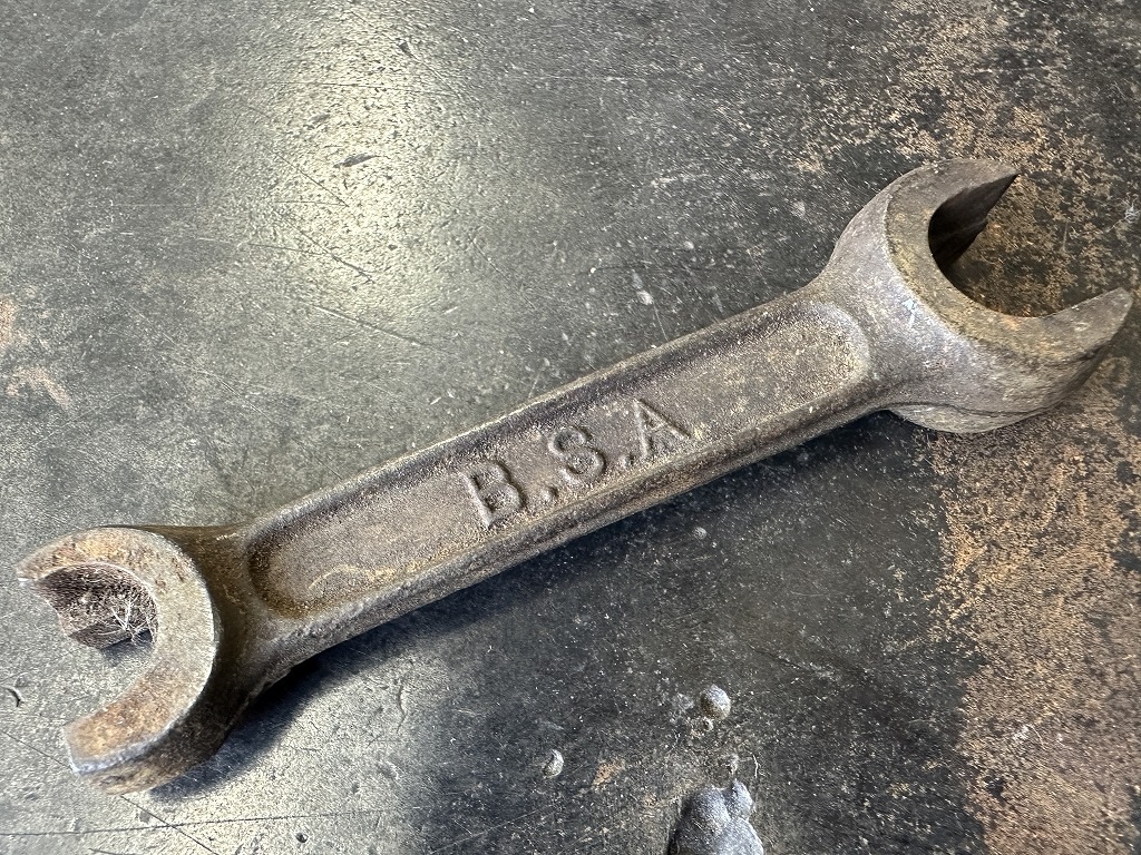 108012 ヴィンテージ 「BSA」 スパナ 工具 英国 MADE IN ENGLAND