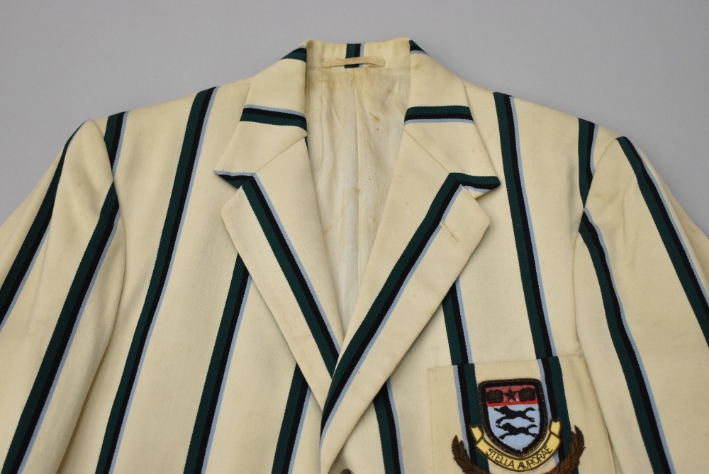 109389  ヴィンテージ 50s スクールジャケット MADE IN ENGLAND ネイビー x オフホワイト ストライプ