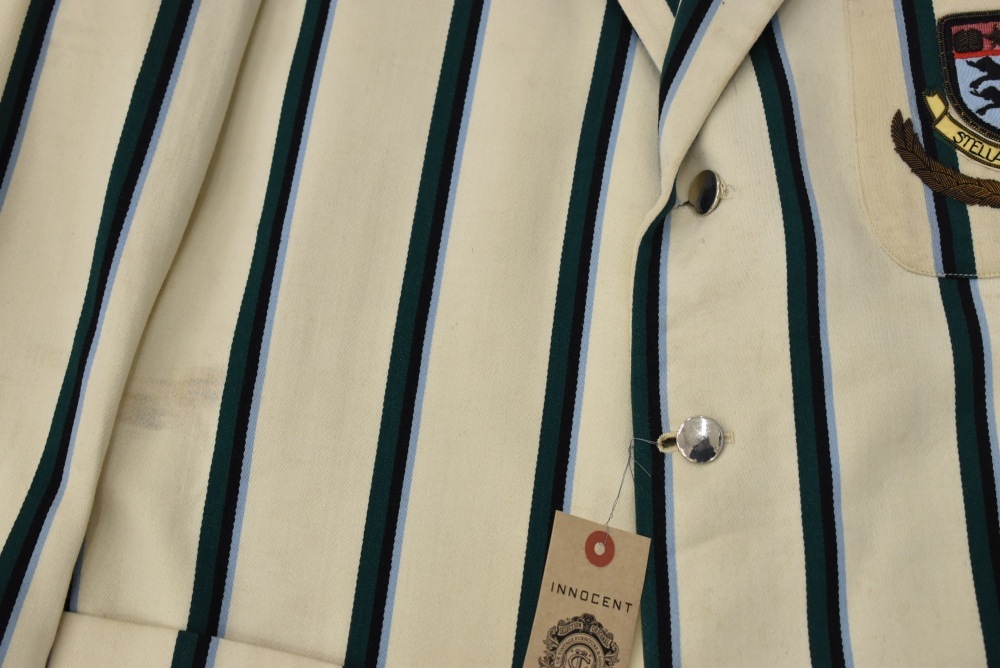109389  ヴィンテージ 50s スクールジャケット MADE IN ENGLAND ネイビー x オフホワイト ストライプ