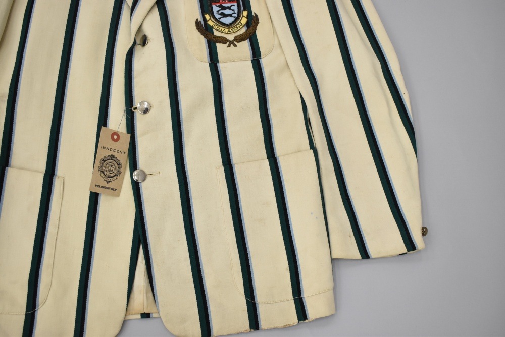 109389  ヴィンテージ 50s スクールジャケット MADE IN ENGLAND ネイビー x オフホワイト ストライプ