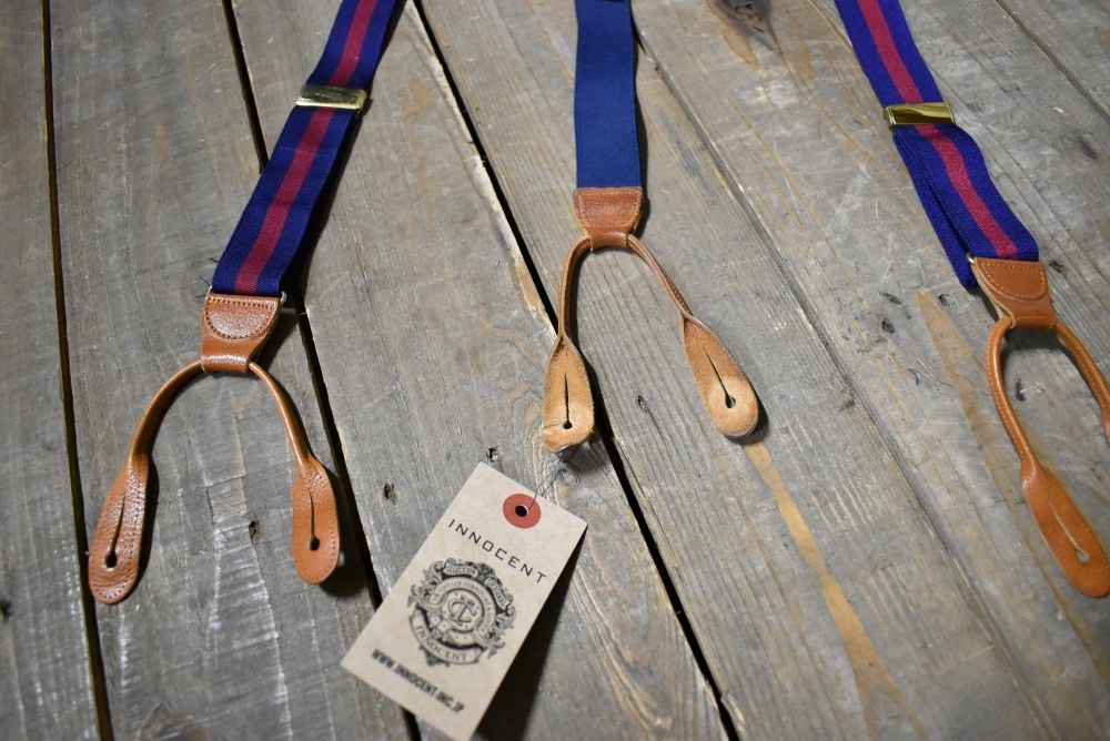 109558 ヴィンテージ　サスペンダー ブレイシス ボタンタイプ made in England