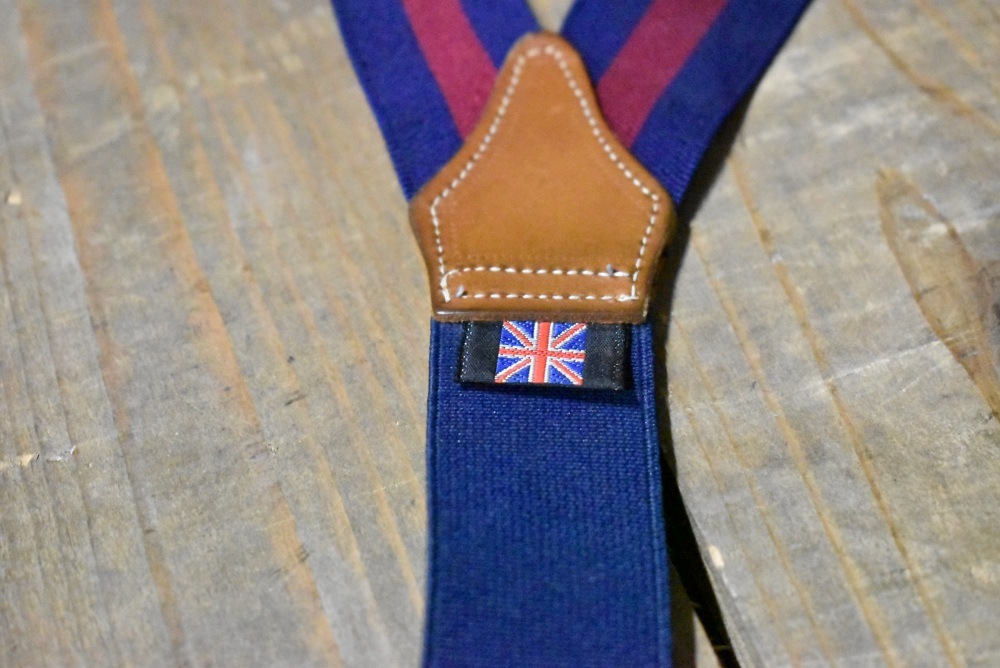 109558 ヴィンテージ　サスペンダー ブレイシス ボタンタイプ made in England